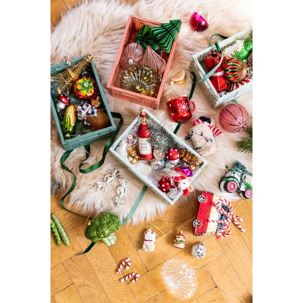 Iš stiklo eglutės papuošimas Peas – Sass & Belle-image-3