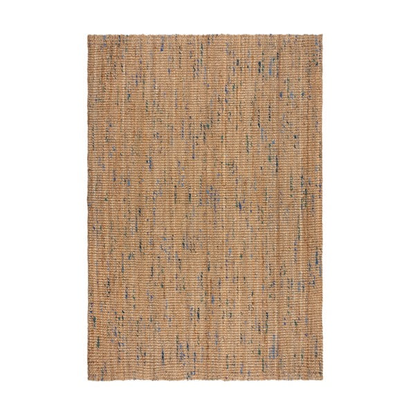 Rankų darbo iš džiuto kilimas mėlynos spalvos/natūralios spalvos 160x230 cm Jute Boucle Blue – Flair Rugs