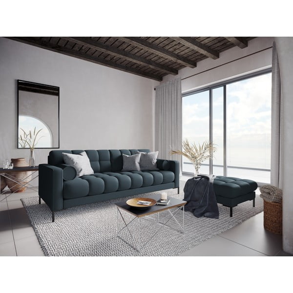 Sofa mėlynos spalvos 217 cm Bali – Cosmopolitan Design-image-1