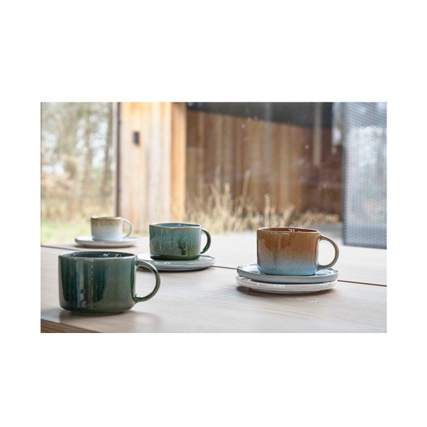 Iš akmens masės puodeliai kreminės spalvos 2 vnt. espreso 80 ml Styles – Villa Collection-image-2