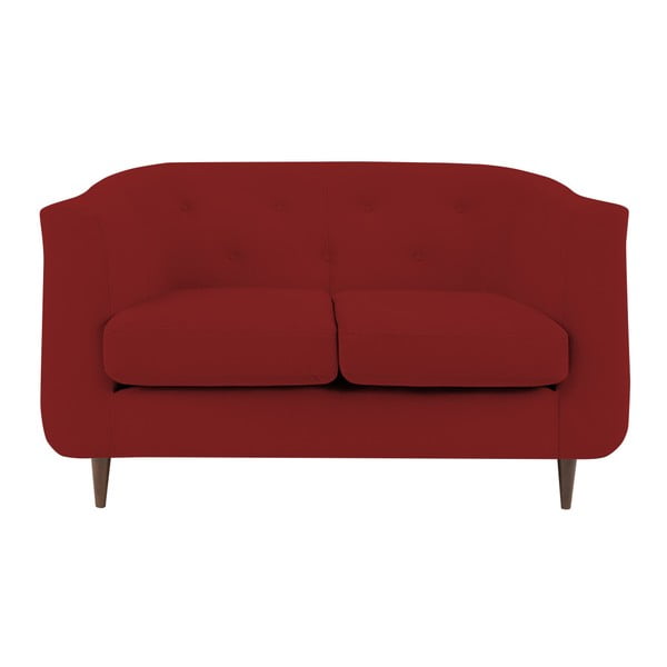 Raudona sofa "Kooko Home Love", 125 cm
