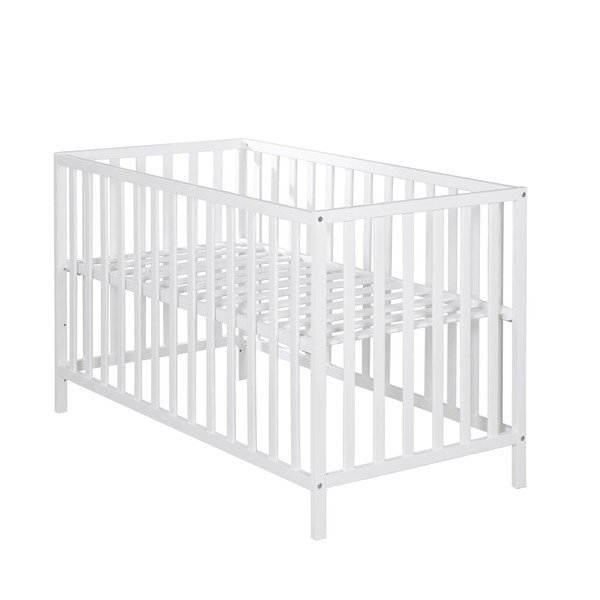 Vaikiška lovelė baltos spalvos 60x120 cm Cosi – Roba-image-3