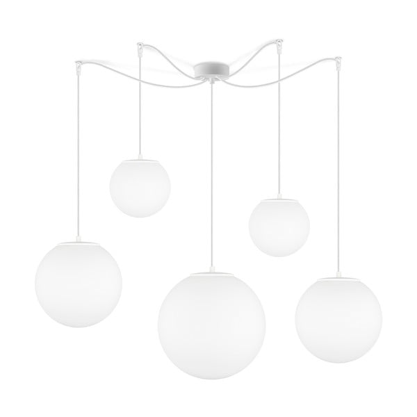 Matinis baltos spalvos penkių dalių šviestuvas Sotto Luce Tsuki