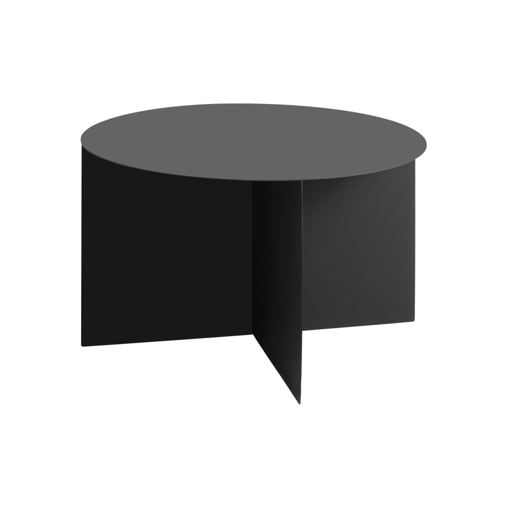 Juodas kavos staliukas "Custom Form Oli", ⌀ 70 cm