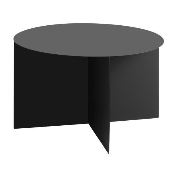 Juodas kavos staliukas "Custom Form Oli", ⌀ 70 cm