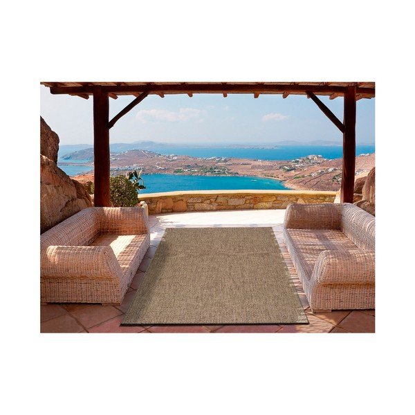 Tamsiai smėlio spalvos lauko kilimas "Universal Jaipur Beige Daro", 80 x 150 cm-image-1