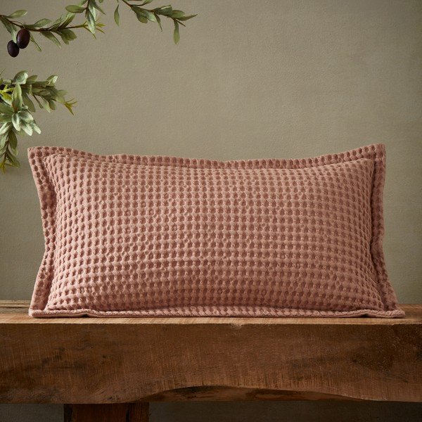 Iš medvilnės dekoratyvinė pagalvėlė 30x50 cm Jaipur Chunky Waffle – Pineapple Elephant-image-3