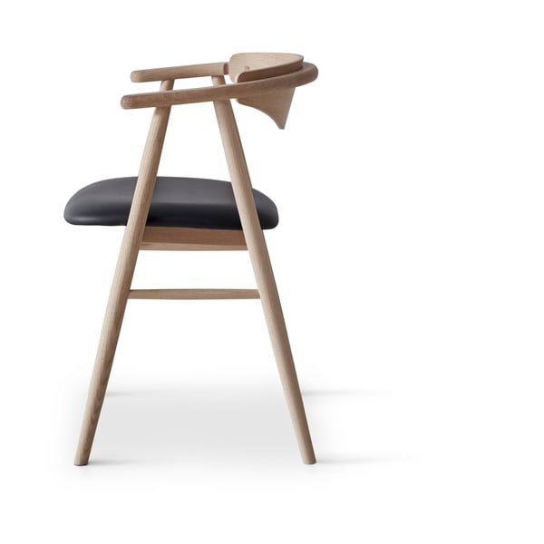 Juodos/natūralios odos valgomojo kėdė Traditional - Hammel Furniture-image-3