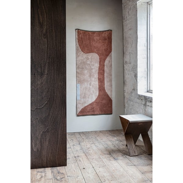 Skalbiamas iš medvilnės kilimas raudonos plytų spalvos/smėlio spalvos 70x150 cm Figura – Mette Ditmer Denmark-image-1