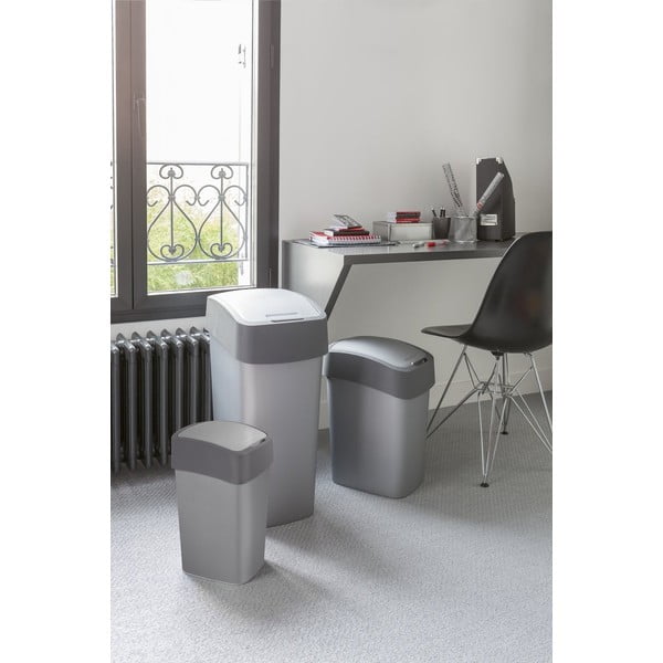 Pilka šiukšliadėžė Curver Pacific, 45 l-image-1