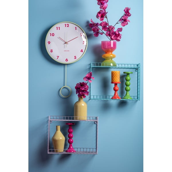 Violetinės spalvos iš plieno kelių aukštų sieninė lentyna 40 cm Reja – PT LIVING-image-1