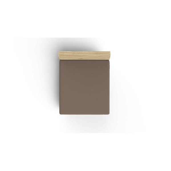 Iš medvilnės paklodė rudos spalvos su guma 140x200 cm – Mijolnir