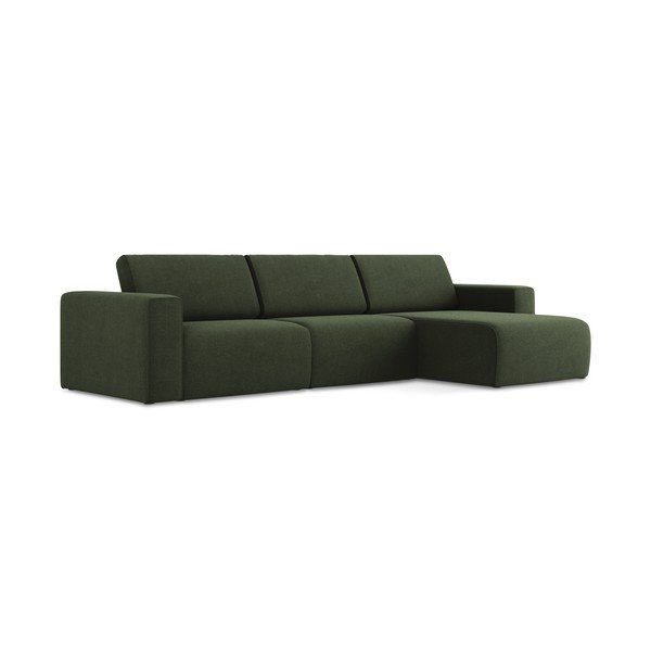 Žalios spalvos modulinė kampinė sofa (su dešiniuoju kampu) Kalea – Makamii-image-2