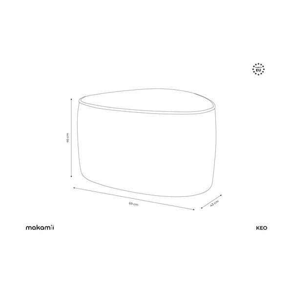 Šviesiai žalios spalvos pufas Keo – Makamii-image-3