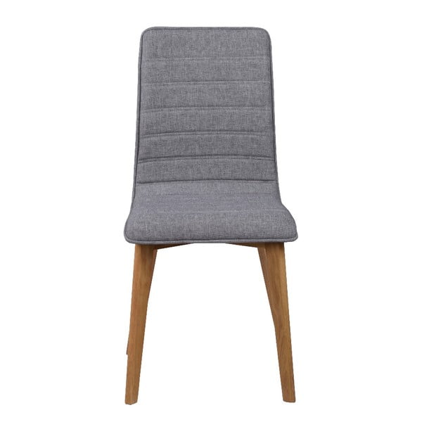 Pilka valgomojo kėdė su rudomis kojomis Rowico Grace-image-3