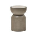 Iš betono apvalios formos sodo šoninis staliukas ø 32 cm Garbet – Kave Home