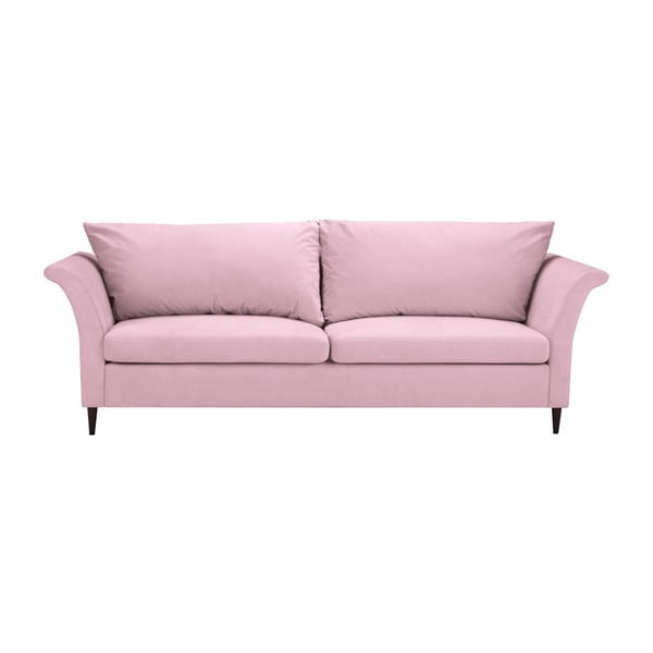 Rožinė 3 vietų sofa-lova su daiktadėže Mazzini Sofos Peony
