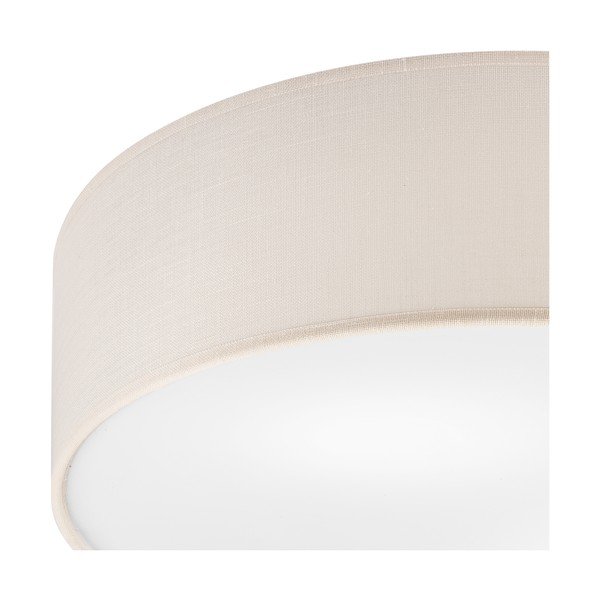 Lubinis šviestuvas kreminės spalvos ø 45 cm su tekstiliniu gaubtu Vivian – LAMKUR-image-3