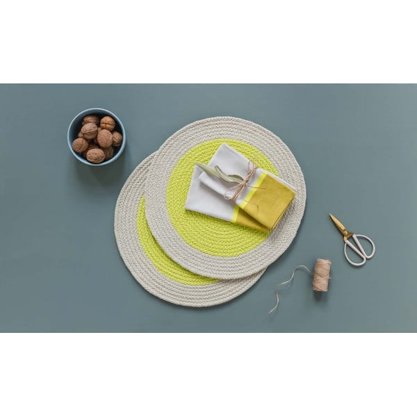 Tekstilinės servetėlės, 2 vnt. Lime - Remember-image-2