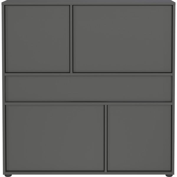 Antracito spalvos spintelė 105x108x25 cm Ameca 2.0 – Germania-image-3