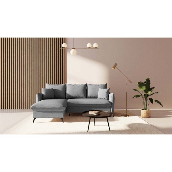 Sulankstoma kampinė sofa tamsiai pilkos spalvos (su kairiuoju kampu) Lilio – MESONICA-image-1