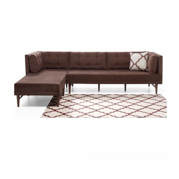 Ruda sofa kairysis kampas "Balcab Home Amalia