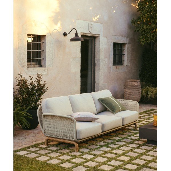 Smėlio spalvos iš audinio sodo sofa Alipa – Kave Home-image-1