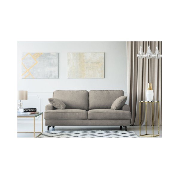 "Kooko Home Salsa" pilkai ruda trijų vietų sofa-image-1