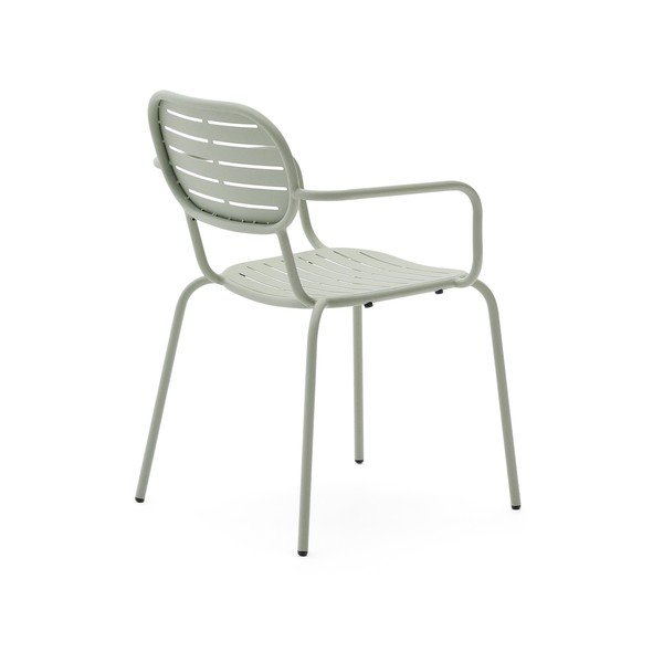 Mėtų spalvos metalinė sodo kėdė Brai – Kave Home-image-4