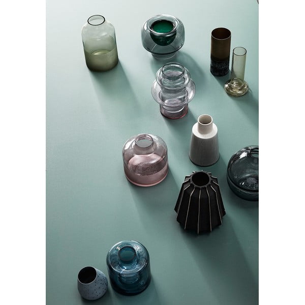 Stiklinė rankų darbo vaza Lunar - Hübsch-image-3