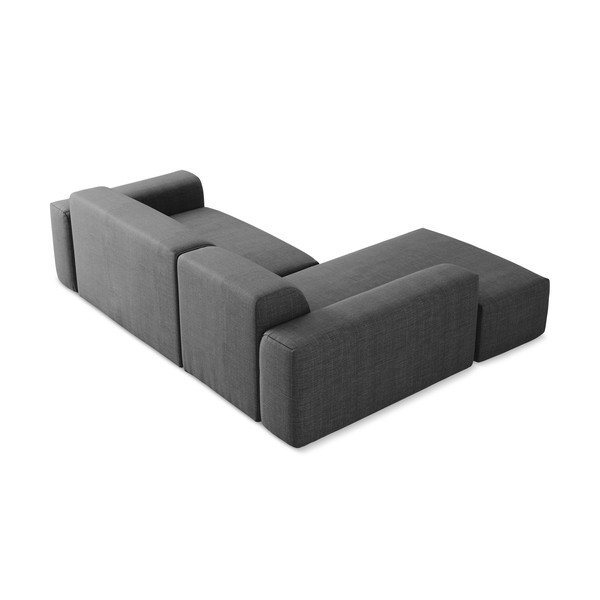 Pilkos spalvos kampinė sofa (su kairiuoju kampu/su gultu) Keli – Makamii-image-4