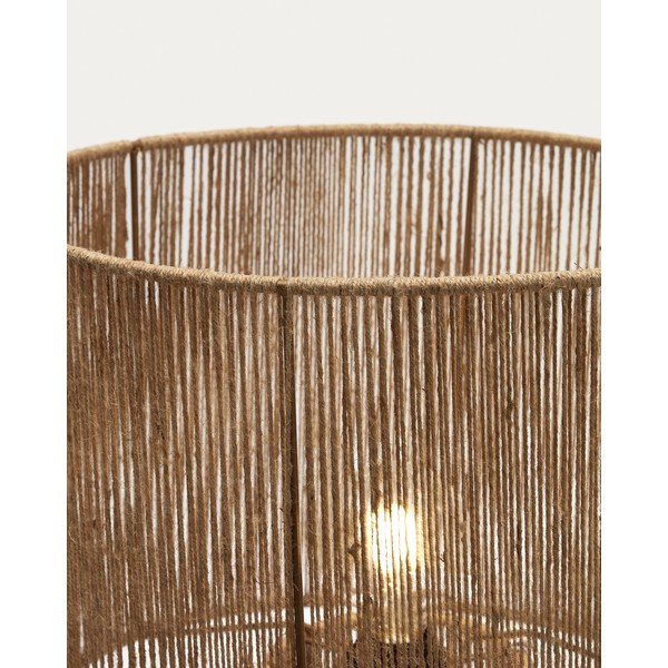 Natūralios spalvos stalinis šviestuvas (aukštis 54 cm) iš džiuto Pontos – Kave Home-image-3