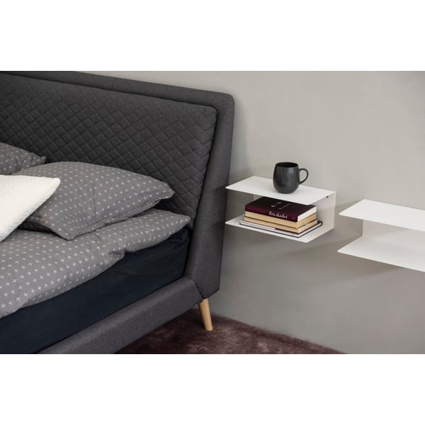 Balta metalinė dvisienė lentyna Actona Joliet, plotis 35 cm-image-1