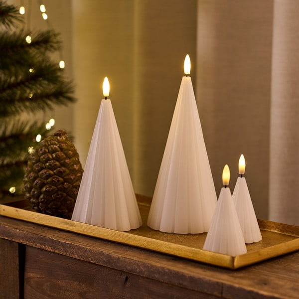 Šviečianti Kalėdų dekoracija baltos spalvos 2 vnt. ø 6 cm Laura – Sirius-image-2