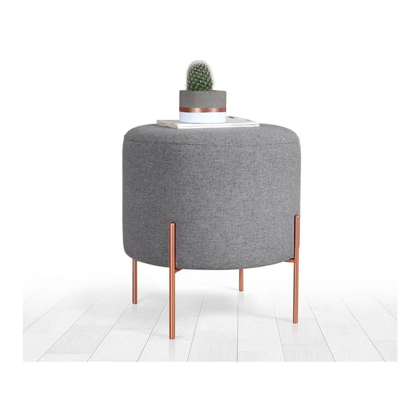 Pufas pilkos spalvos Copper – Artie-image-2