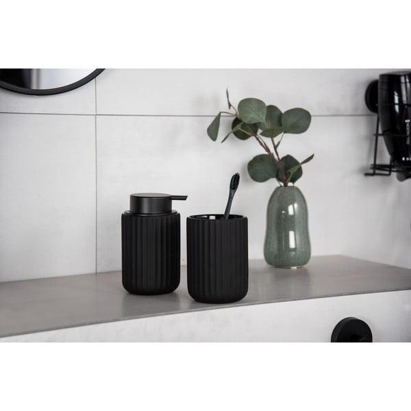 Juodas keramikinis muilo dozatorius Wenko Belluno-image-2