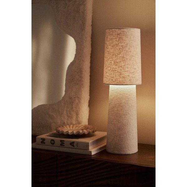 Baltos spalvos iš boucle stalinis šviestuvas (aukštis 58 cm) Philo – Ellos Home-image-1