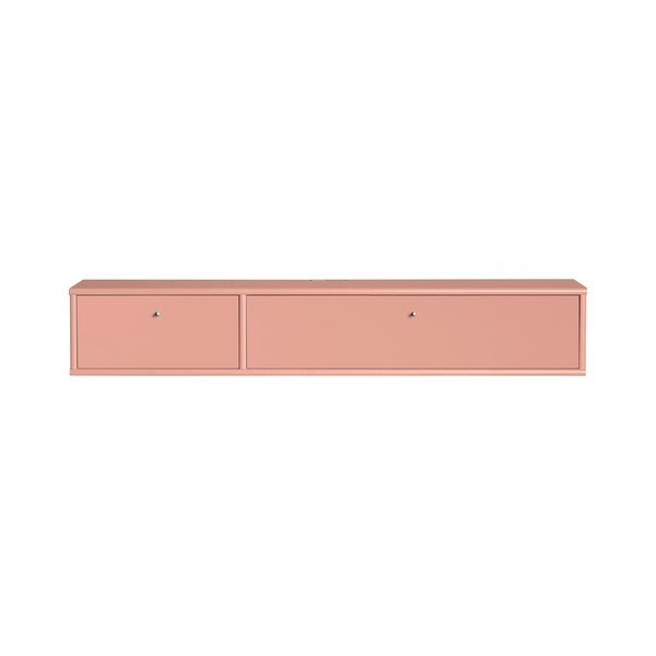 Rožinės spalvos TV spintelė 136x22x32,5 cm Mistral – Hammel Furniture