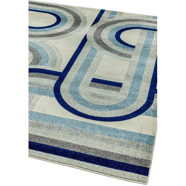 Pilkai mėlynos spalvos kilimas 200x290 cm Nova Retro Blue – Asiatic Carpets-image-4