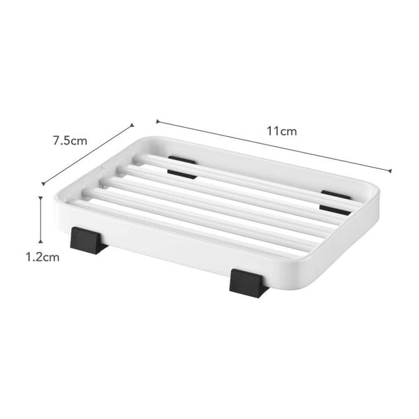 Baltas YAMAZAKI bokšto muilo padėklas-image-2