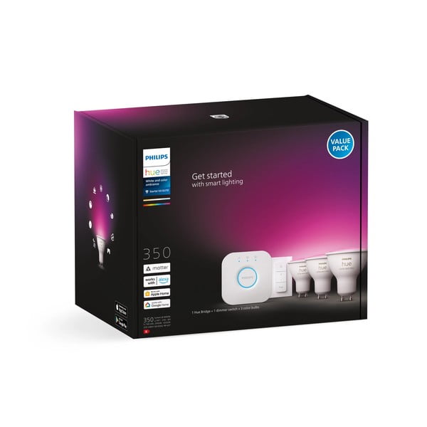 Išmanaus apšvietimo rinkiniai 5 vnt. 6 W GU10, White and color ambiance – Philips Hue-image-2