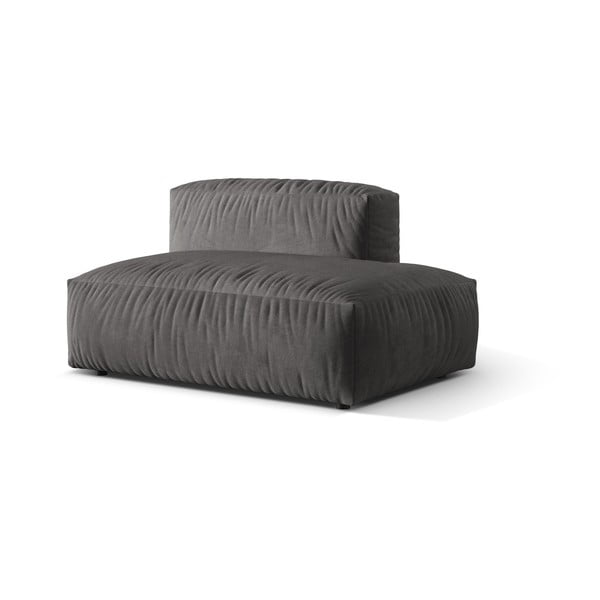 Pilkos spalvos iš velveto modulinė sofos dalis (su dešiniuoju kampu) Martina – Micadoni -image-2