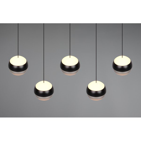 Juodos spalvos/sidabrinės spalvos kabantis šviestuvas LED Orbit – Trio Select-image-1