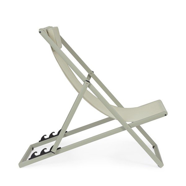 Taupe spalvos metalinis sodo šezlongas Taylor – Bizzotto-image-2