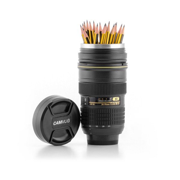 InnovaGoods CamCup juodas kelioninis termo puodelis, 400 ml-image-2