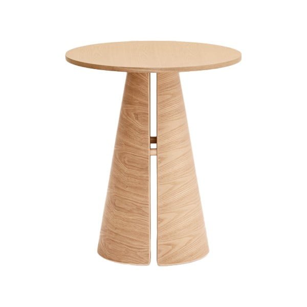 Apvalios formos valgomojo stalas natūralios spalvos iš ąžuolo ø 65 cm Cep – Teulat