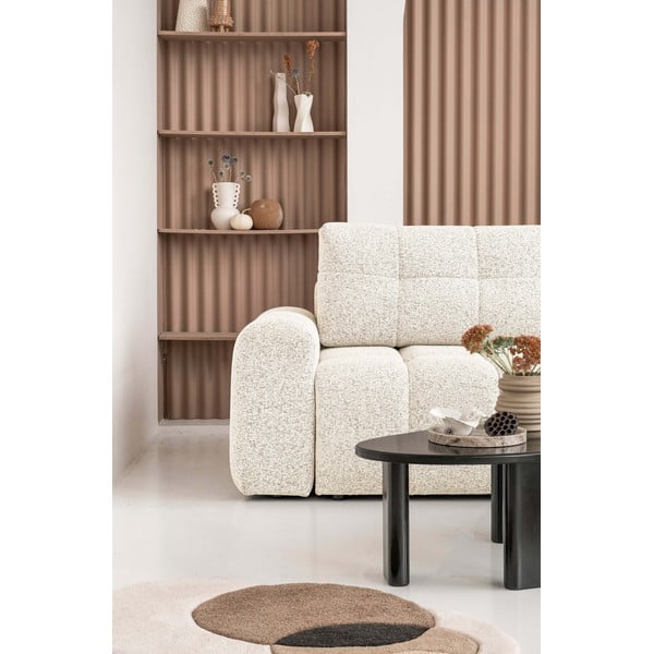 Kreminės spalvos sulankstoma/su sandėliavimo vieta modulinė kampinė sofa (su dešiniuoju kampu) Lulu – Miuform-image-4