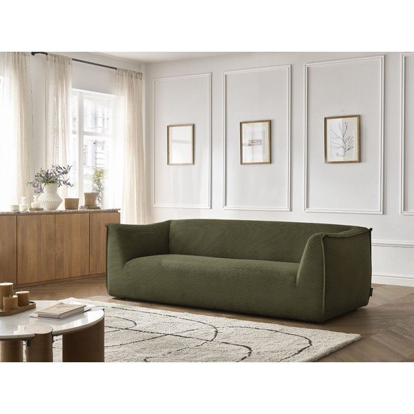 Žalios spalvos sofa iš kordinio velveto 242 cm Giorgia – Bobochic Paris-image-1