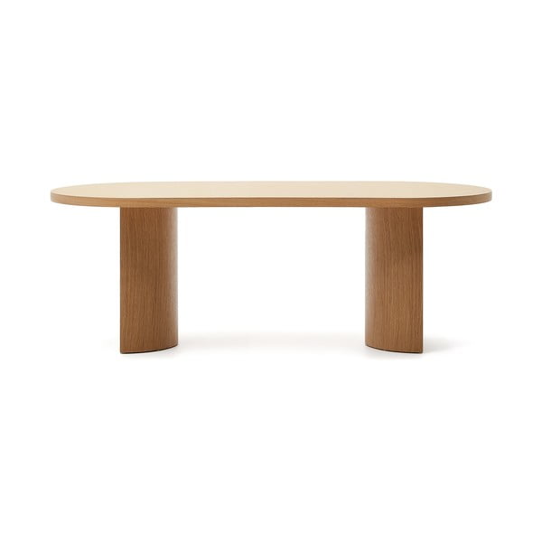 Valgomojo stalas iš ąžuolo 100x200 cm Nealy – Kave Home-image-3