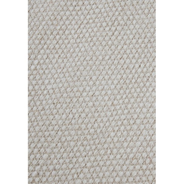 Rankų darbo iš vilnos mišinio kilimas kreminės spalvos 60x90 cm Pradesh Natural White – Elle Decoration-image-4